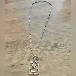 Vintage Avon Silver Pendant Necklace